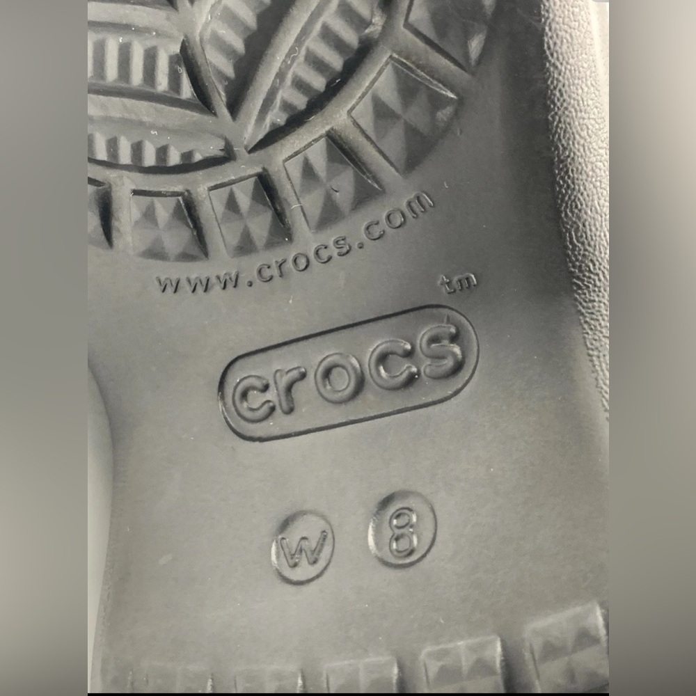 Crocs Bay Studded Goth Cyberpunk Platform Clog Black, Size US Wo’s 8, Men’s 6.5 - Picture 9 of 9